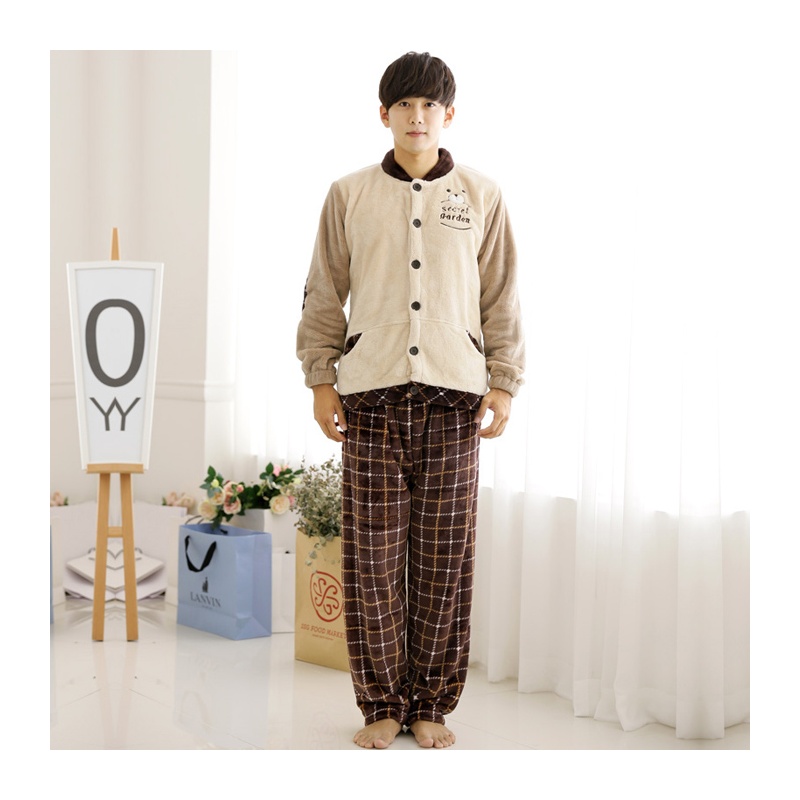 【<em>雪俐</em>家居服】<em>雪俐</em>shirley <em>情侣睡衣</em>冬季法兰绒