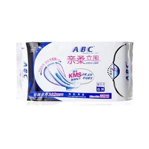 ABC 亲柔立围超长甜睡夜用超极薄棉柔卫生巾3片