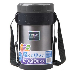 [当当自营] SIMELO 印象京都系列1.5L保温饭盒灰色