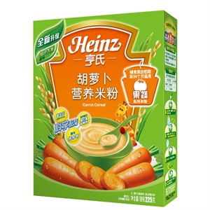亨氏 胡萝卜营养米粉(4-24个月) 225G/盒