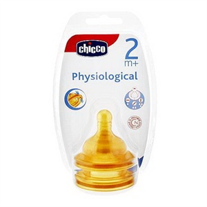 Chicco 智高宽口一字可调流量橡胶奶嘴(两只)