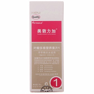 优生妈咪叶酸多维营养素1号0.5g*60粒