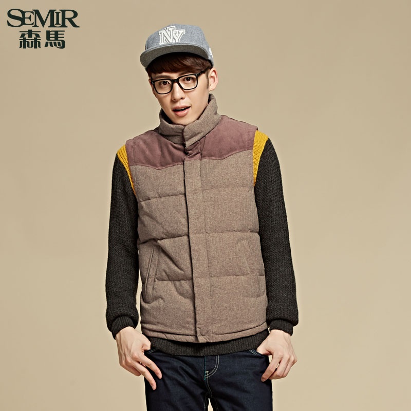 【<em>森 马羽绒服</em>】<em>森马</em>羽绒<em>马甲</em> 2015冬装新款 男