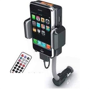iPod、iPhone4G/3GS三合一车载FM发射器（充电/发射/支架/遥控)