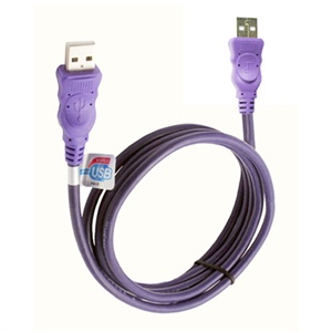 【当当自营】 MillionWell 金佳佰业 高速USB2.0 紫色对拷线 1.5米 AM/AM