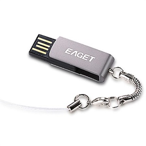 【当当销售配送】忆捷 4G U盘 速豹U5（三防三高系列产品）灰色 带挂链