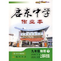 启东中学作业本：九年级物理 下（上海科技版）（附中考专题训练）