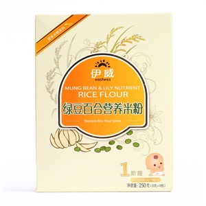 伊威绿豆百合营养米粉(辅食添加初期-24个月)250g
