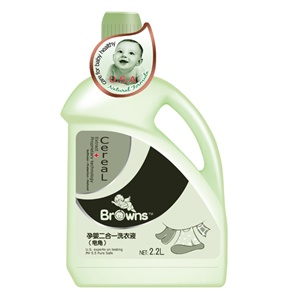 布朗天使孕婴二合一洗衣液【皂角】2200ml