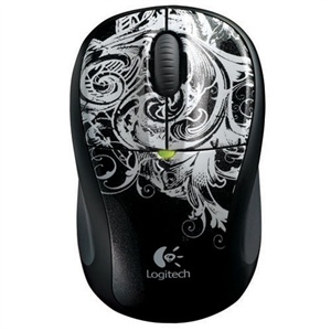 【当当销售配送】罗技 logitech M305 笔记本无线鼠标（魅影黑）