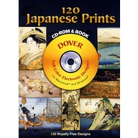 120 Japanese Prints CD-ROM and Book日本印刷（书和光盘）