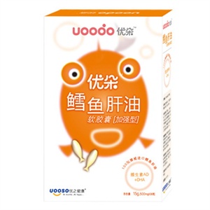 优朵 鳕鱼肝油软胶囊（加强型）500mg×30粒