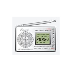 安键收音机A-1007 十波段数码显示钟控收音机