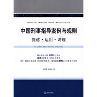 中国刑事指导案例与规则:提炼 运用 说理