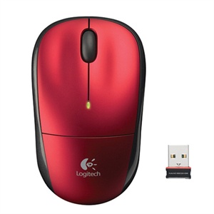 【当当销售配送】罗技LogitechM215 无线鼠标(红色) 2.4G nano接收器