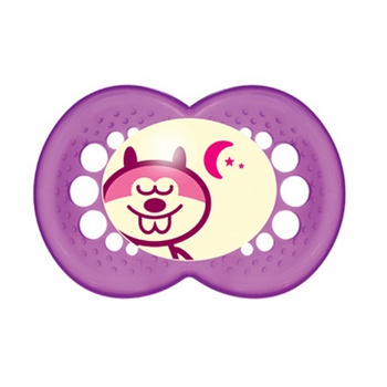 bibi 夜用硅胶口腔型安抚奶嘴大号(爸爸\/妈妈) 3