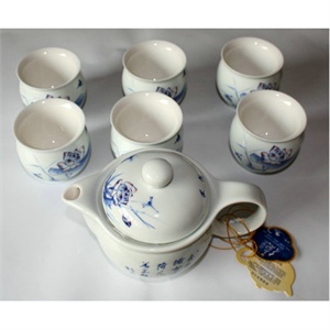 成艺夏荷三用壶茶具套装 7入