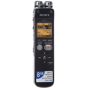 [当当自营]SONY 索尼 录音棒 ICD-SX813 黑色 4G+4G随机记忆卡