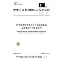 中华人民共和国电力行业标准 DL/T491—2008 大中型水轮发电机自并励励磁系统及装置运行和检修规程 代替DL/T491—1999