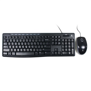 【当当销售配送】罗技logitech MK200 键鼠套装（黑色）