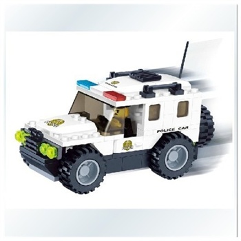 乐高(lego)式拼插/益智玩具/万格积木/警察系列/040222警车