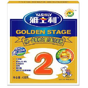 雅士利 a金装较大婴儿配方奶粉2段盒装400g