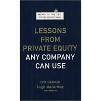 CEO MEMO;LESSONS FROM PRIVATE EQUITY首席执行官备忘录