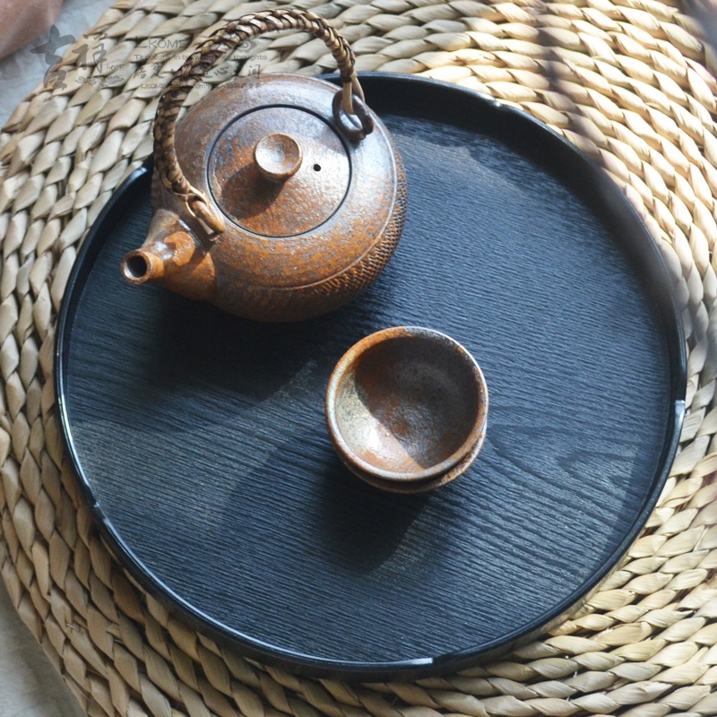 【吉祥家 新中式托盘[慕香]家居水果盘 时尚花瓣