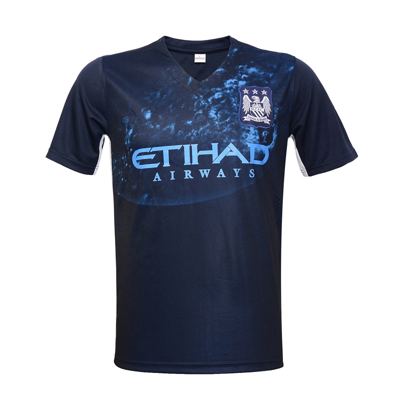 【15-16曼城客场球衣巴塞罗那梅西内马尔红蓝