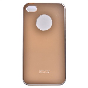 【当当自营】 ROCK洛克 iPhone4s/4 手机保护壳/保护套 钛金系列 (浅卡其色)