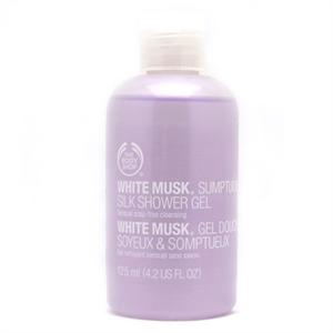 the body shop美体小铺限量版白麝香丝滑香氛沐浴露125ml限量版