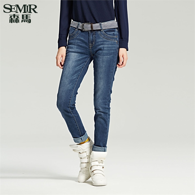 【森 <em>马裤装</em>】森马修身牛仔裤 2015秋装新款 女