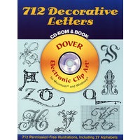 712 Decorative Letters CD-ROM and Book 装饰性文字（书和光盘）