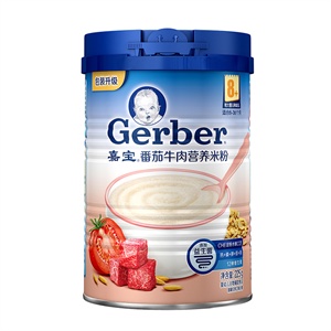 嘉宝 番茄牛肉配方营养米粉 225g(8-24个月)