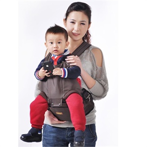三美婴抱婴腰凳咖啡色套装