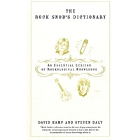 Rock Snob'S Dictionary, The(ISBN=9780767918732)