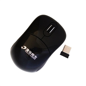 【当当销售配送】清华同方 AS400(USB) 2.4G 10米无线光电鼠标 黑色