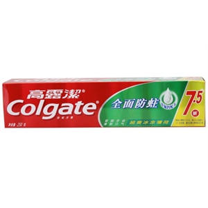 高露洁 全面防蛀冰凉牙膏250g（75折）