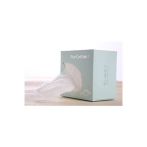 PurCotton 全棉时代 盒装抽拉式婴儿棉柔巾30g全棉平纹无纺布/10x20cm,100抽/盒800-000315