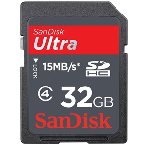 [当当销售配送]SanDisk 32GB 高速SDHC存储卡(Class4)15MB/s
