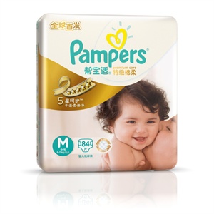 帮宝适特级棉柔系列超大包装中码84片