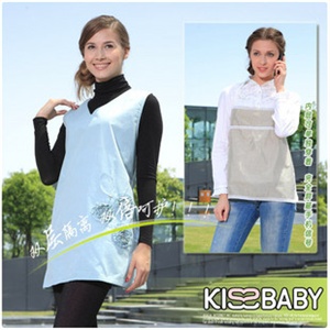 意大利KISSBABY防辐射衣银纤天丝双层马甲FDB/70950S