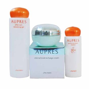 Aupres欧珀莱 完美防晒精华液48ml+恒久美肌霜45g+晒后修护凝蜜120ml(答谢品)