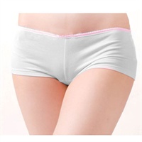 纯棉<em>女内裤平角女内裤</em>纯棉内裤白色配四色可选