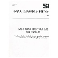 小型水电站机组运行综合性能质量评定标准