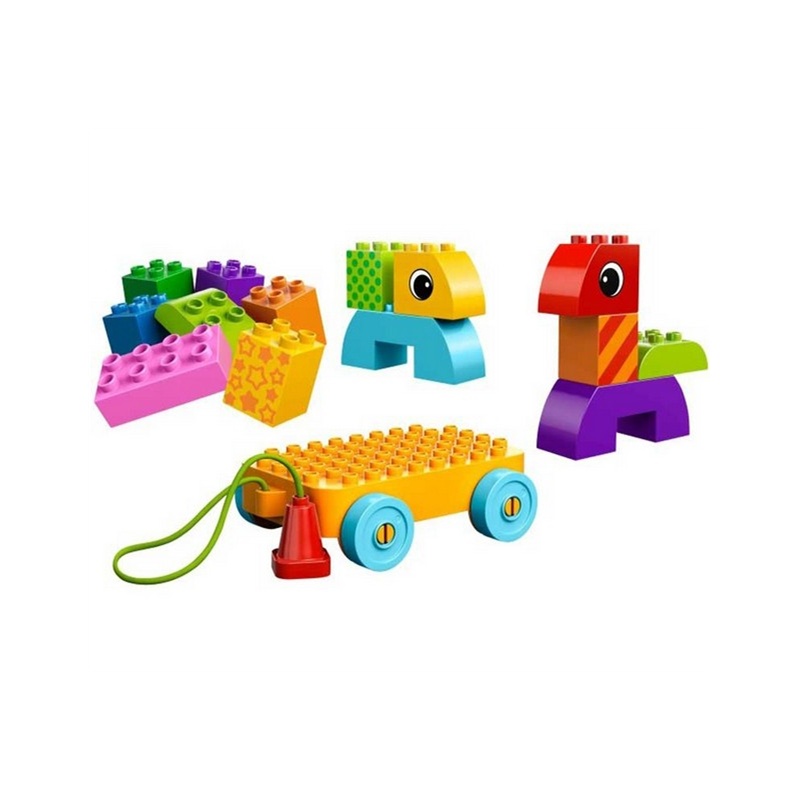乐高lego 拼装积木玩具 婴童得宝拖车组l10554 大颗粒2岁