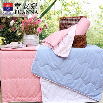 【富安娜家纺】夏凉被 纯棉 夏被正品 可水洗被芯 玻璃球