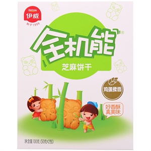 伊威全机能芝麻饼干100g