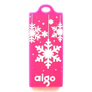 【当当销售配送】爱国者aigo 4G U盘 U108 粉