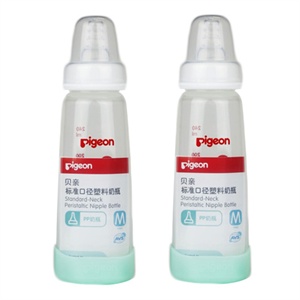 Pigeon 贝亲标准口径塑料奶瓶（PP）240ML AA52